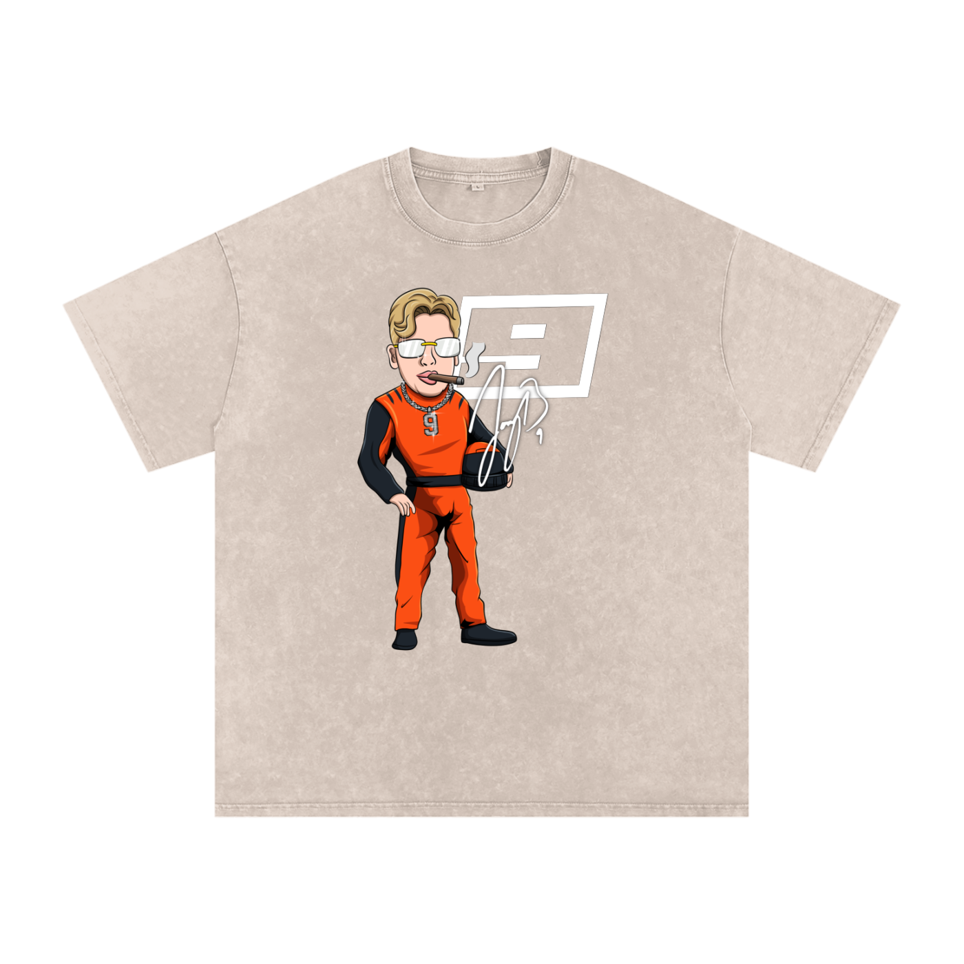 NASCAR JOE - Acid Wash Oversize Tee