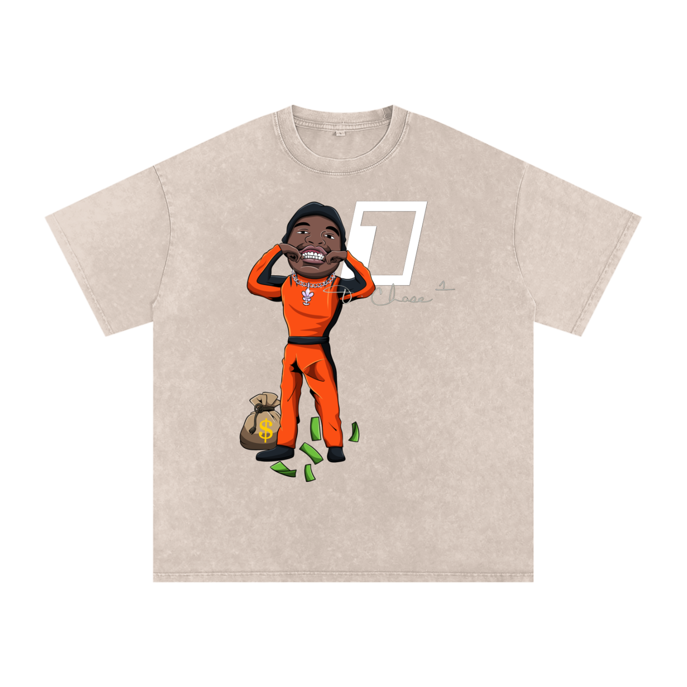 NASCAR JA’MARR - Acid Wash Oversize Tee