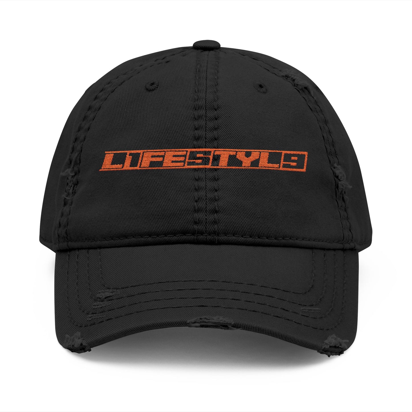 “L1FE5TYL9” Distressed Dad Hat