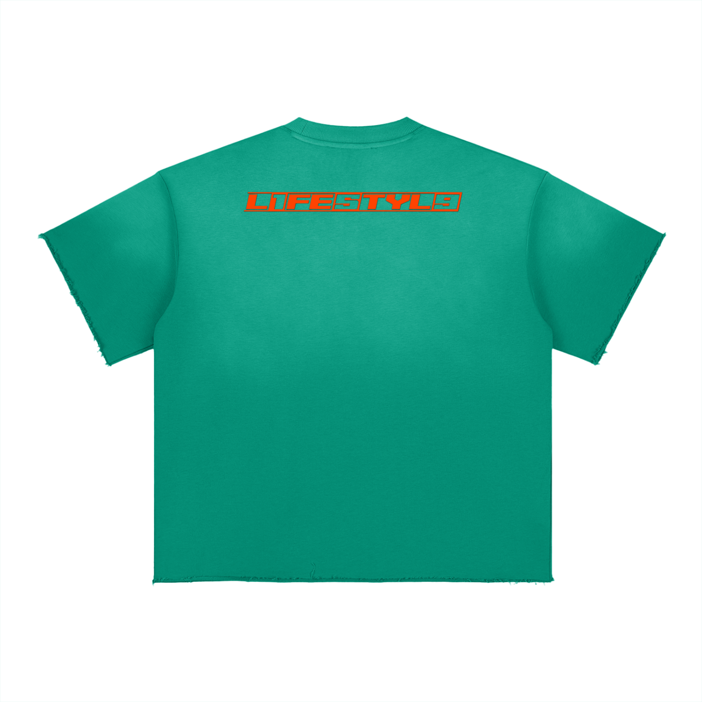 “L1FE5TYL9” Sun Fade Raw Edge Tee