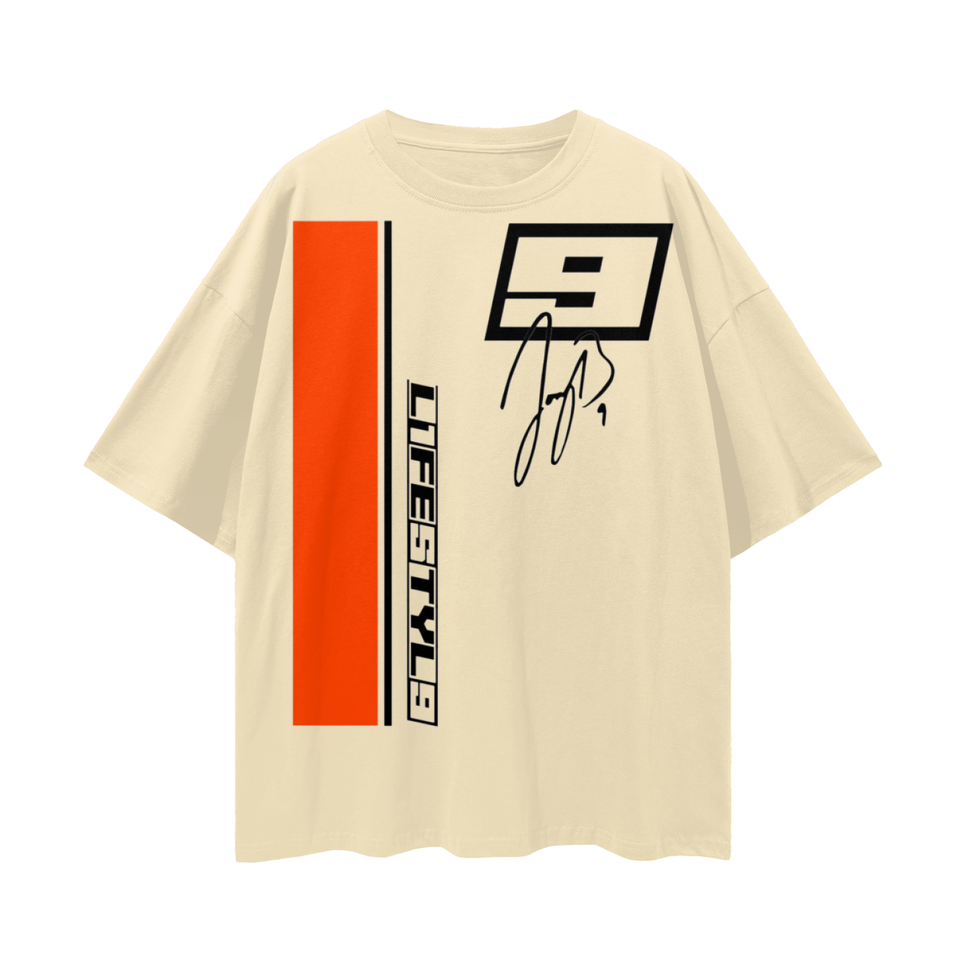 9’s Oversize Deep Drop Shoulder Tee