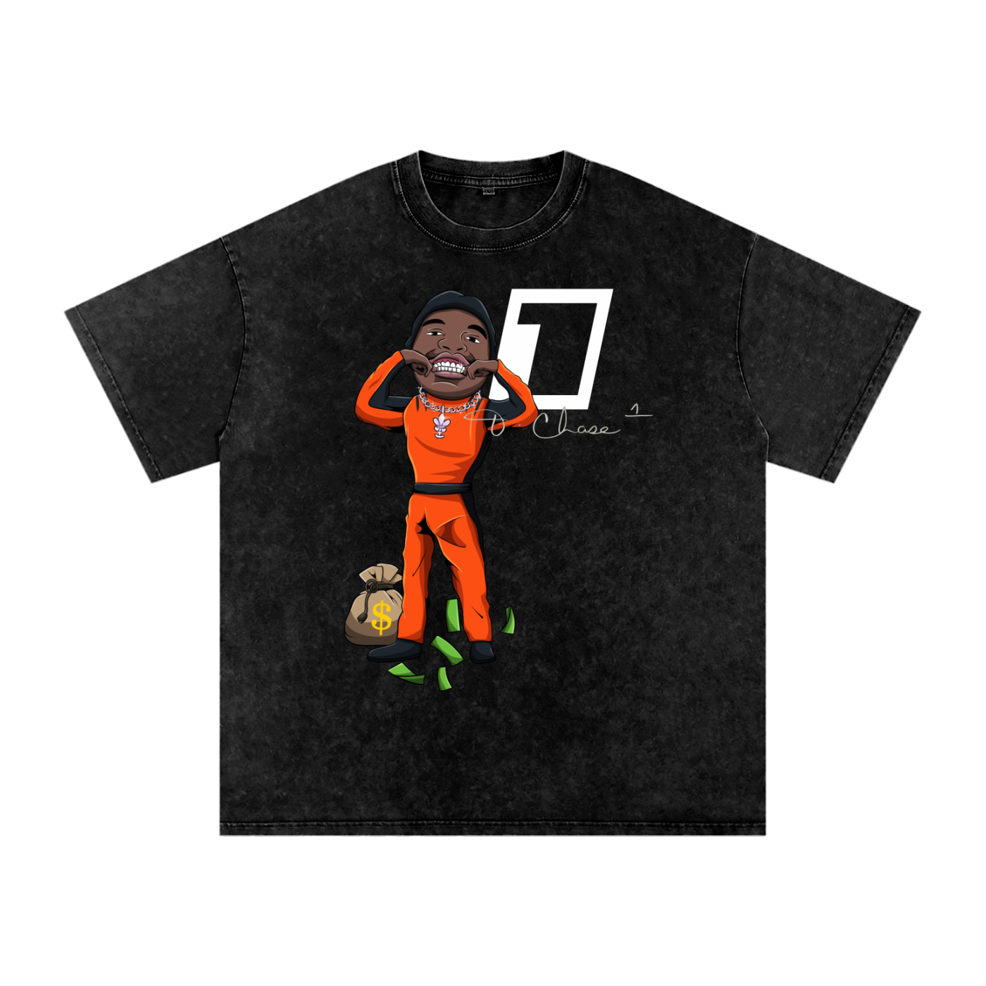 NASCAR JA’MARR - Acid Wash Oversize Tee
