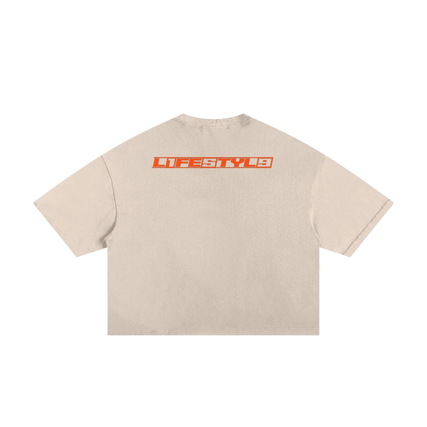 “L1FE5TYL9” Classic Frayed Boxy Tee