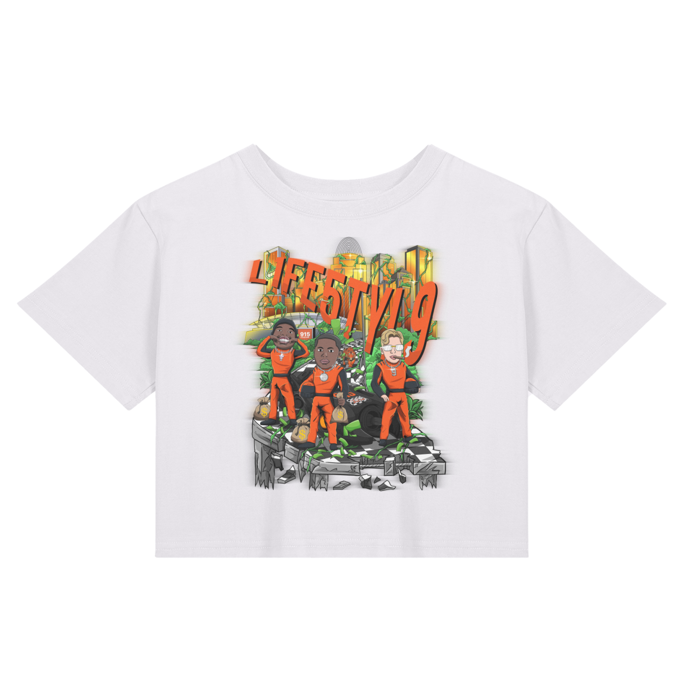 “L1FE5TYL9” Ladies Seamless Crop Top