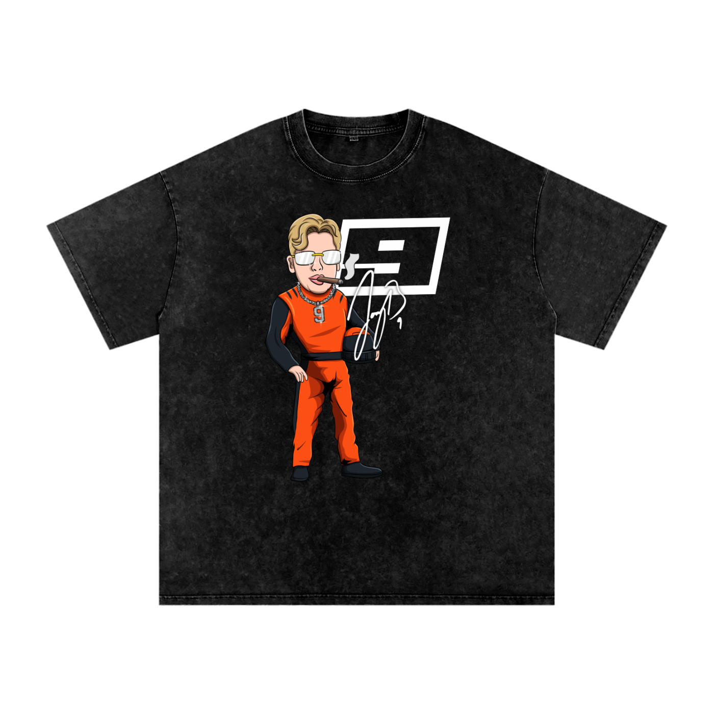 NASCAR JOE - Acid Wash Oversize Tee