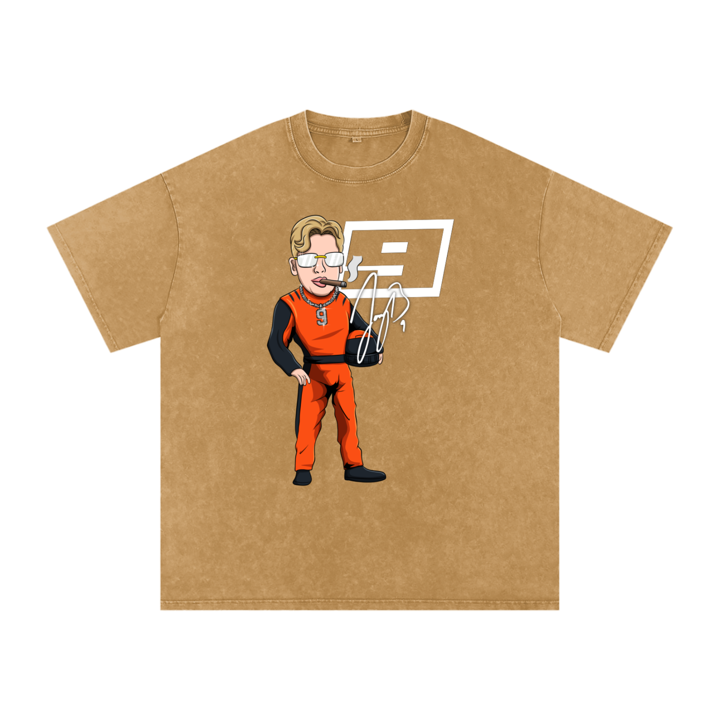 NASCAR JOE - Acid Wash Oversize Tee