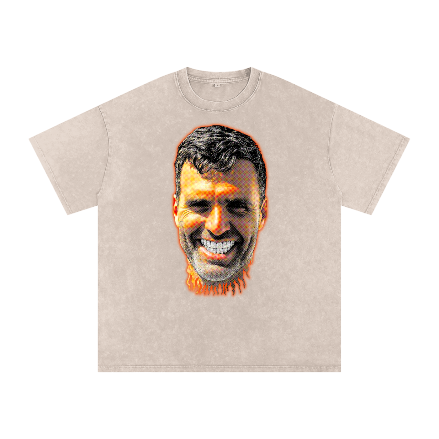 “FLACCO STILL F**KS” Oversized Acid-Washed Tee