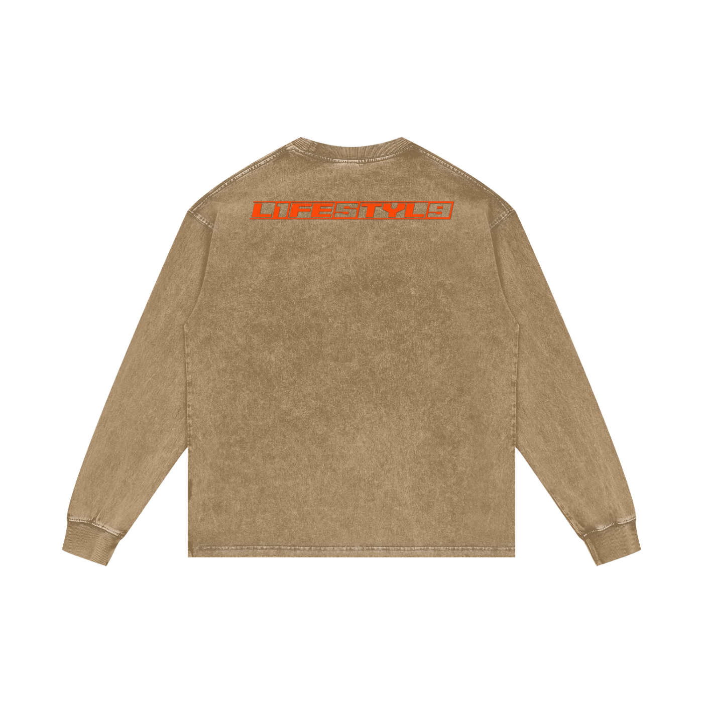 “L1FE5TYL9” Acid Wash Oversize Long Sleeve