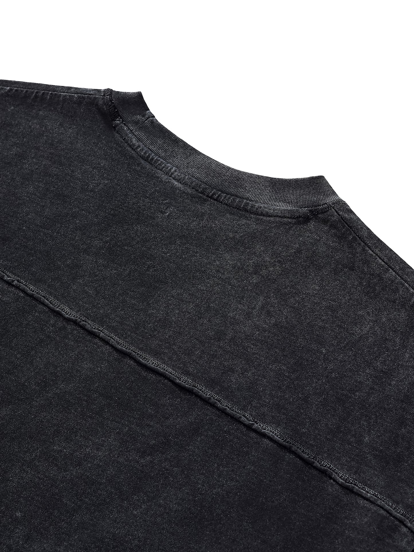 9’s Raw Edge Snow Washed Boxy Tee