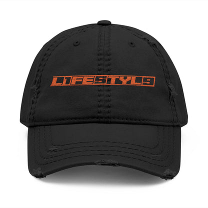 “L1FE5TYL9” Distressed Dad Hat
