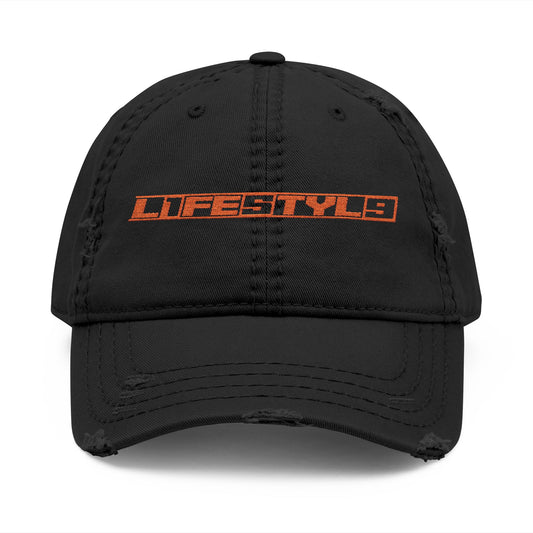 “L1FE5TYL9” Distressed Dad Hat