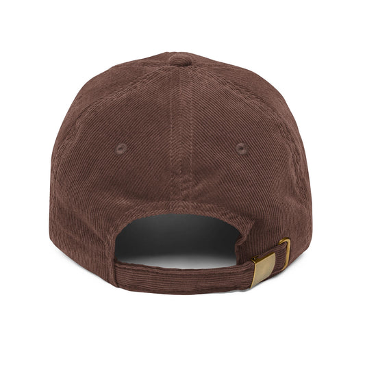 “L1FE5TYL9” Vintage Embroidered Corduroy Cap