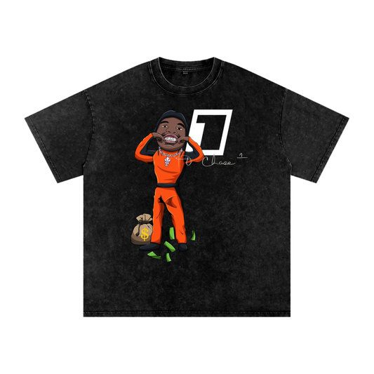 NASCAR JA’MARR - Acid Wash Oversize Tee