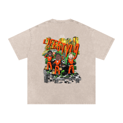 NASCAR JOE - Acid Wash Oversize Tee