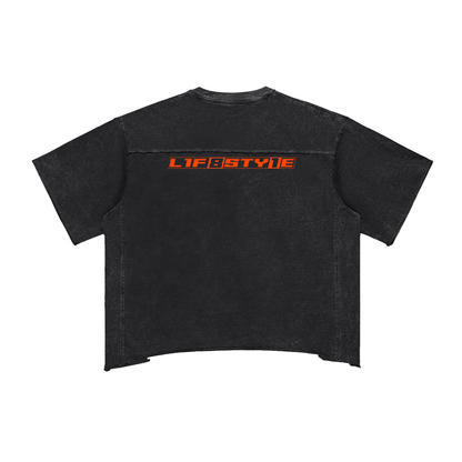 “LIF8STY1E” Dohnte Meyers Raw Edge Boxy Tee