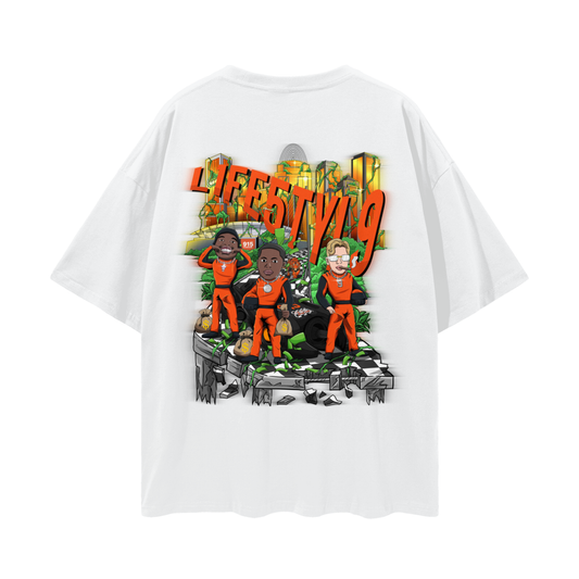 9’s Oversize Deep Drop Shoulder Tee