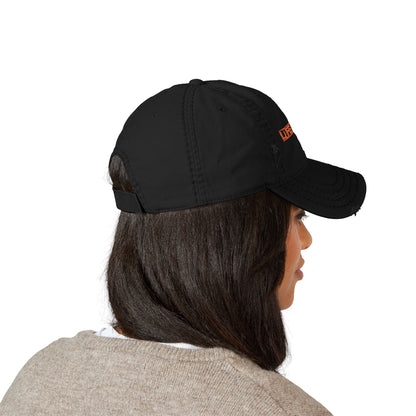 “L1FE5TYL9” Distressed Dad Hat