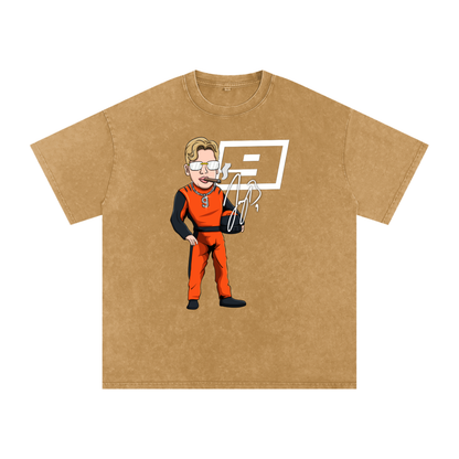 NASCAR JOE - Acid Wash Oversize Tee