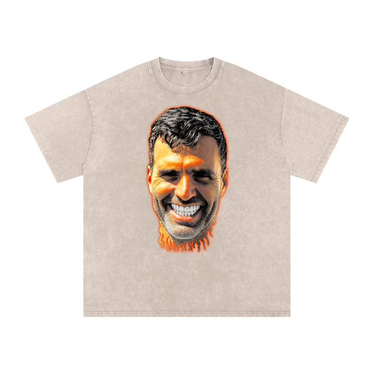 “FLACCO STILL F**KS” Oversized Acid-Washed Tee
