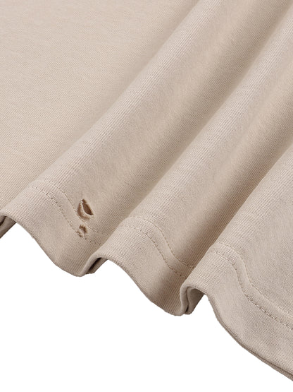 “L1FE5TYL9” Classic Frayed Boxy Tee