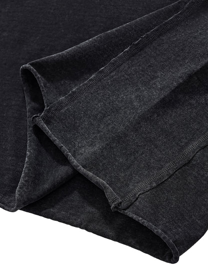 9’s Raw Edge Snow Washed Boxy Tee