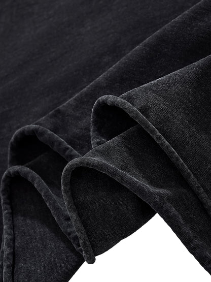 9’s Raw Edge Snow Washed Boxy Tee