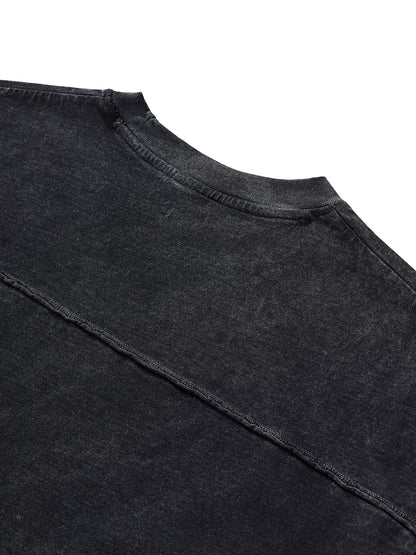 9’s Raw Edge Snow Washed Boxy Tee