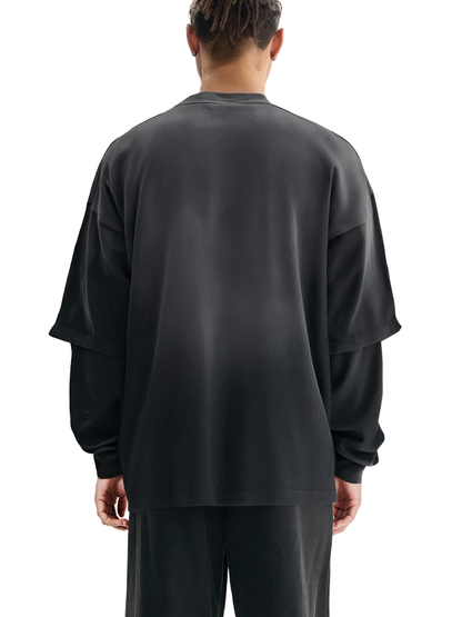 5’s Sunfade Hand-Frayed Faux Two-Piece Tee
