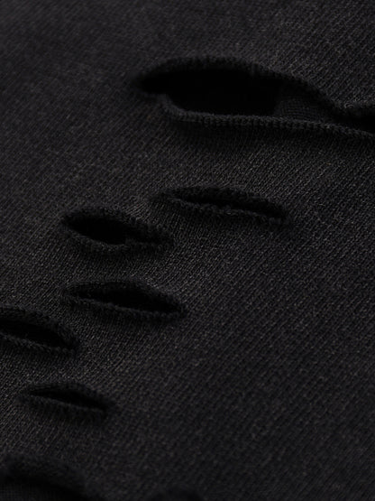 Snow Washed Raw-Hem T-Shirt