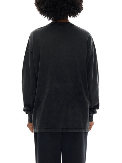 “L1FE5TYL9” Acid Wash Oversize Long Sleeve