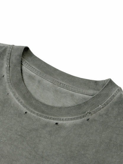“L1FE5TYL9” Distressed Eyelet Tank Top